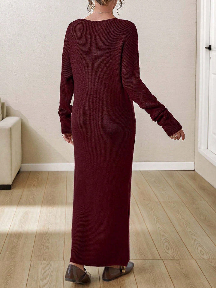 Rochie maxi SHEIN, maro