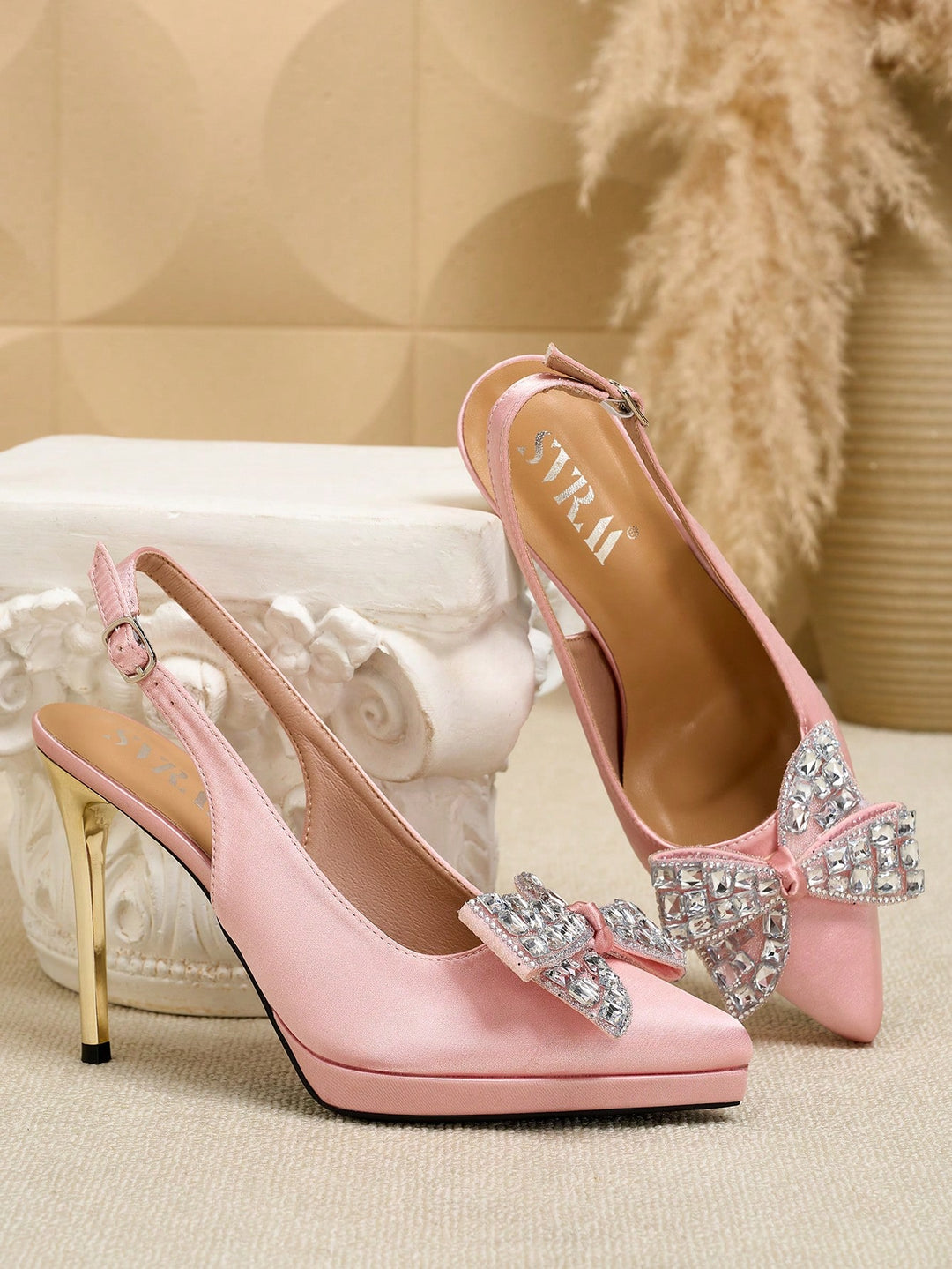 Pantofi cu toc SHEIN, roz