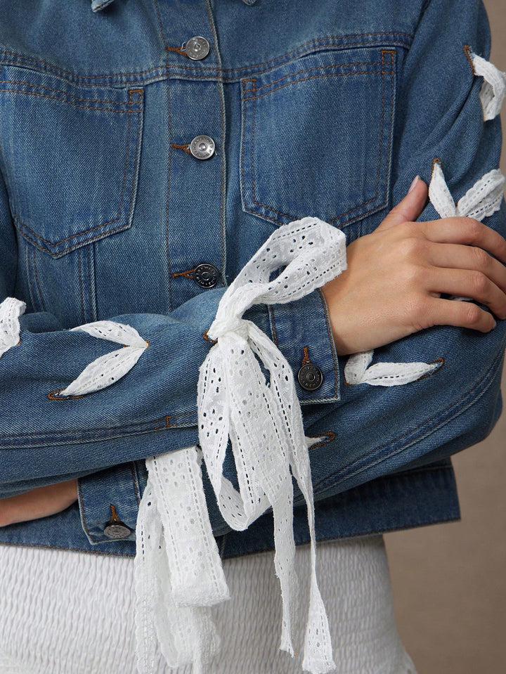 Jachetă denim SHEIN, albastru