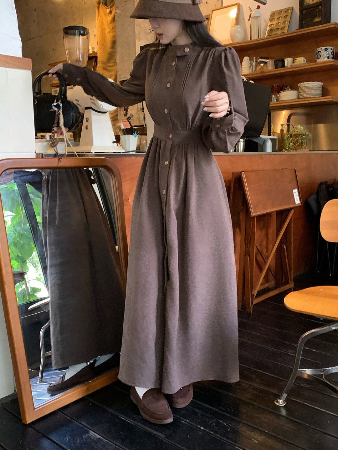 Rochie maxi SHEIN, maro