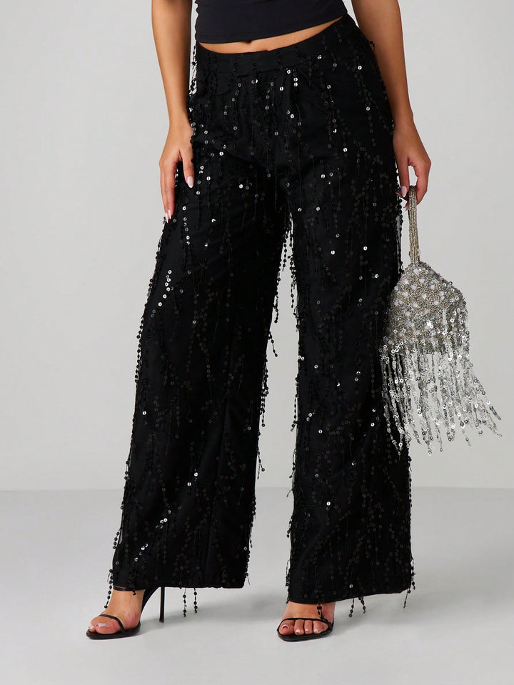 Pantaloni SHEIN, negru