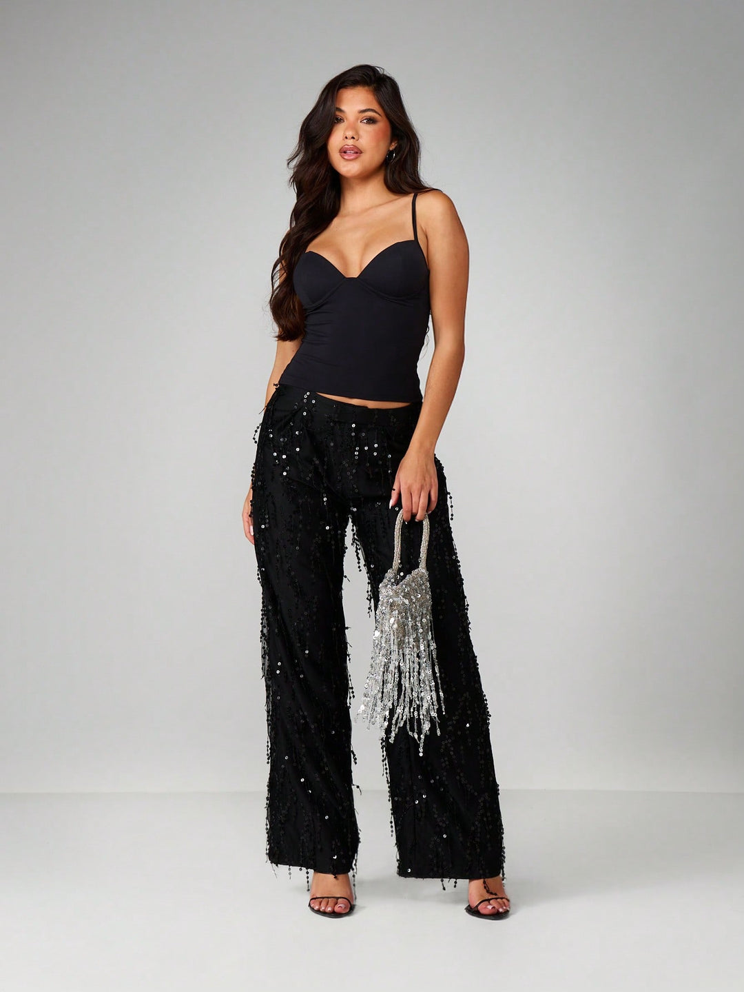 Pantaloni SHEIN, negru