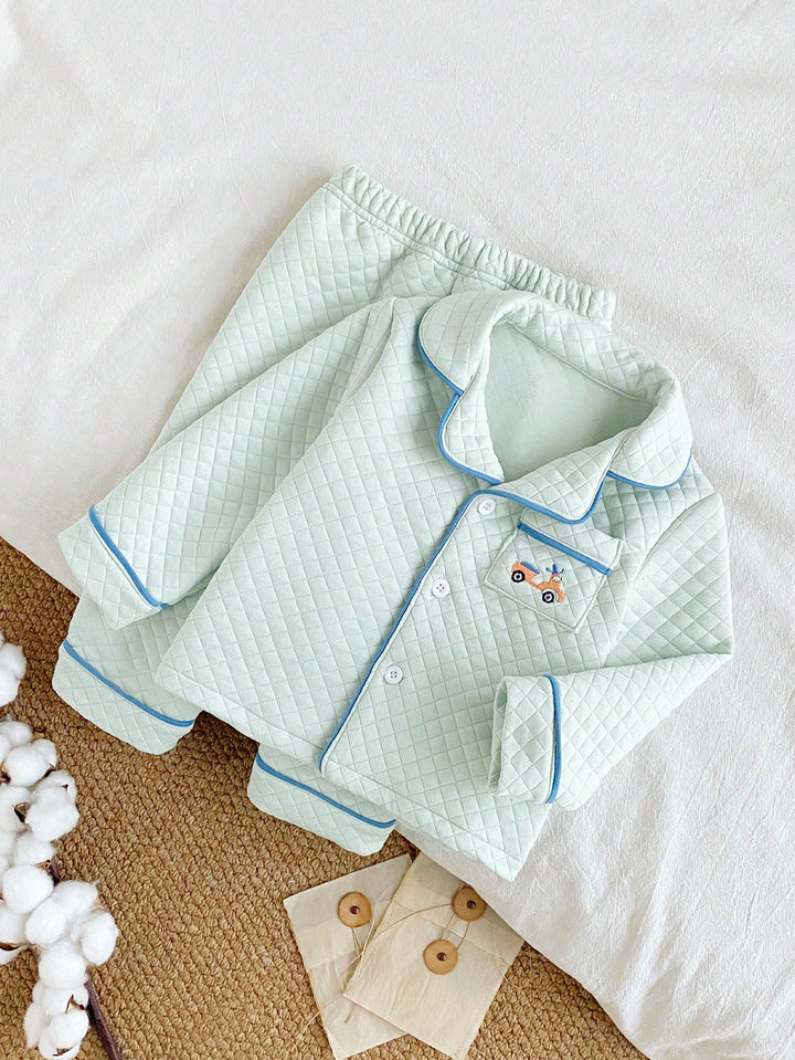 Compleu pijamale SHEIN, verde