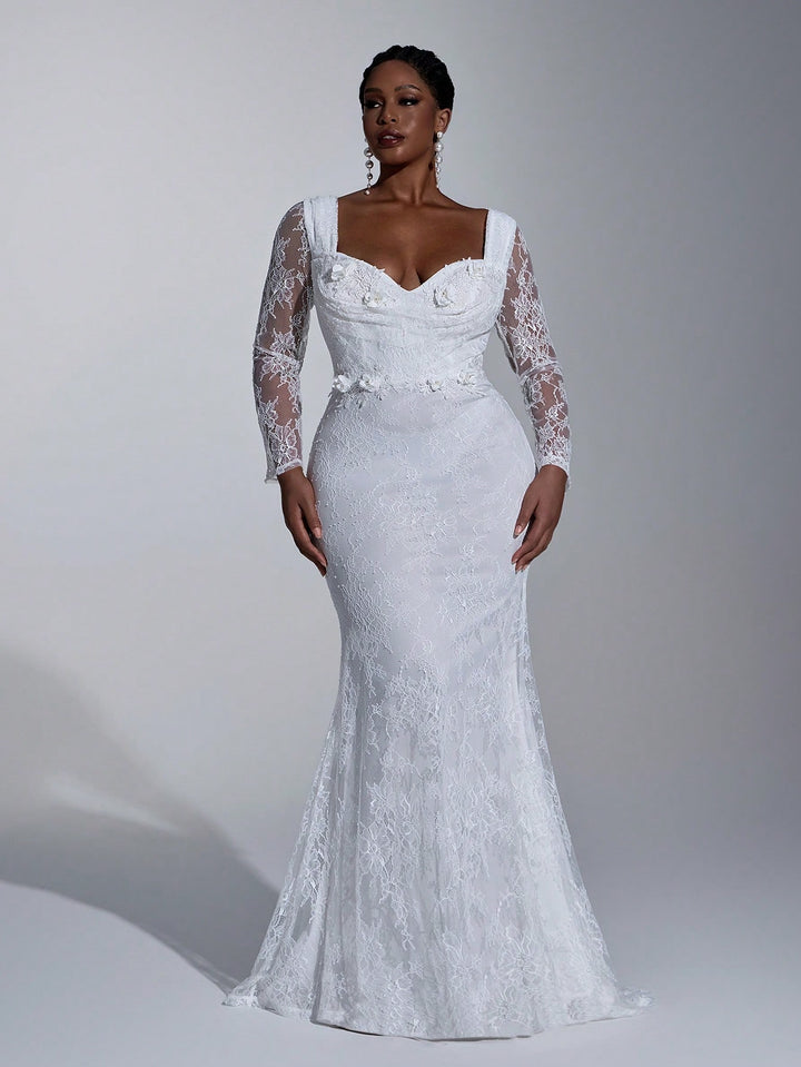 Rochie de mireasă SHEIN, alb