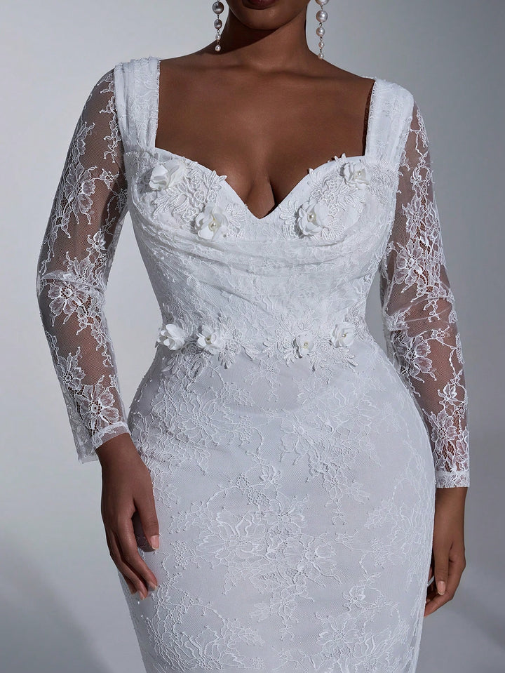Rochie de mireasă SHEIN, alb