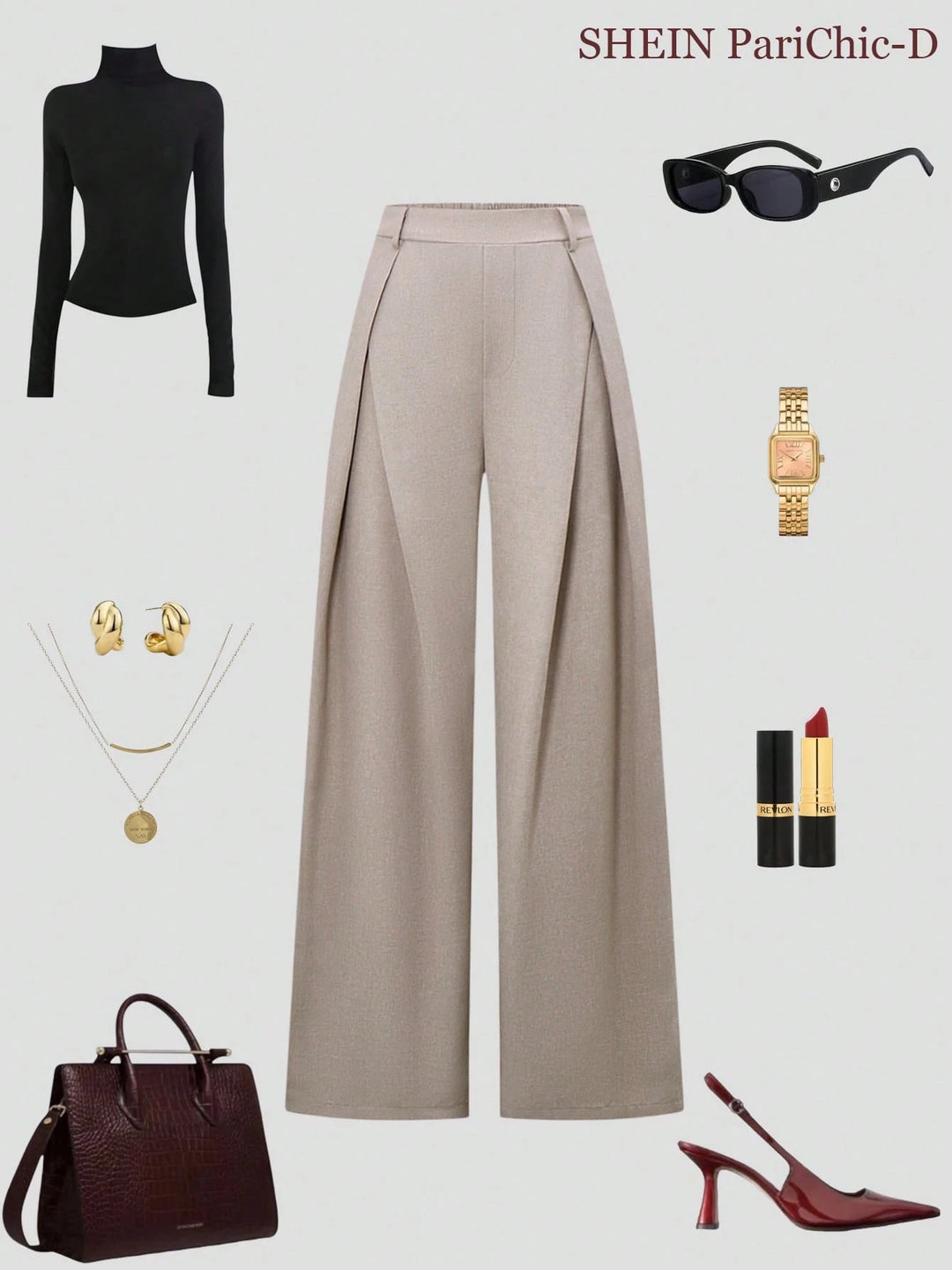 Pantaloni SHEIN, bej