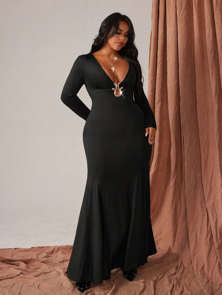 Rochie maxi SHEIN, negru