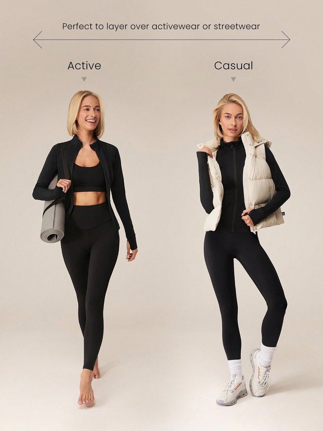 Jachetă sport SHEIN, negru
