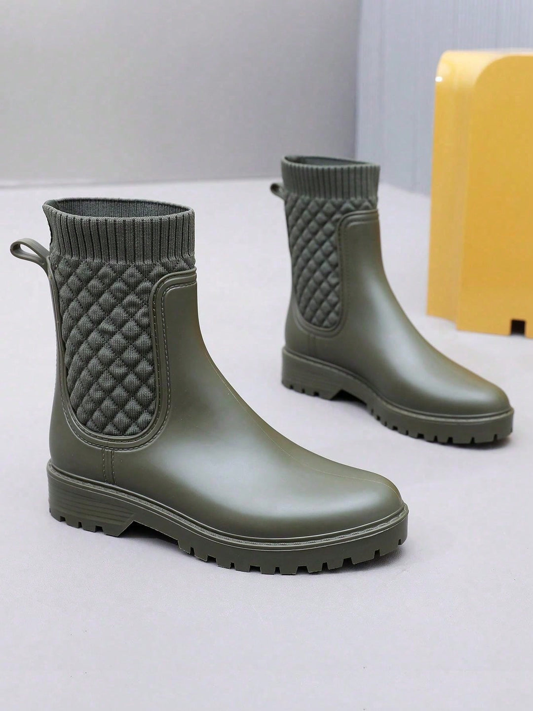 Cizme SHEIN, kaki