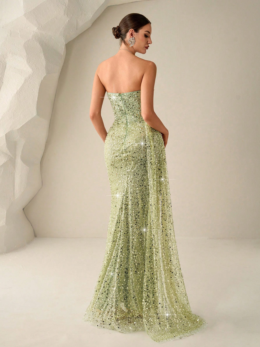 Rochie de ocazie SHEIN, verde