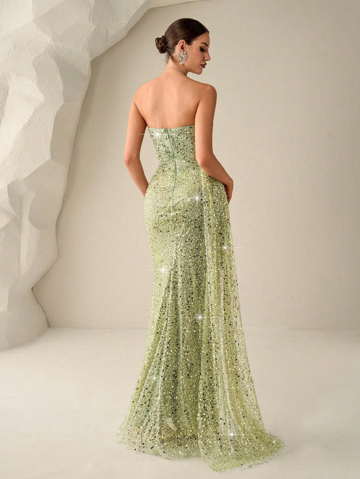 Rochie de ocazie SHEIN, verde
