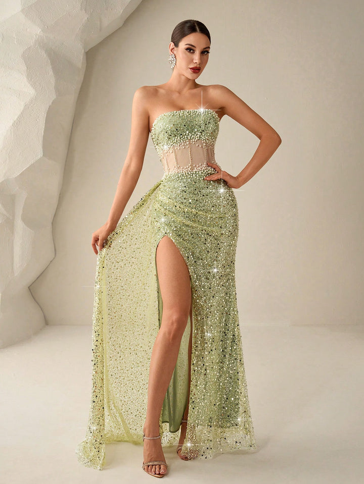 Rochie de ocazie SHEIN, verde
