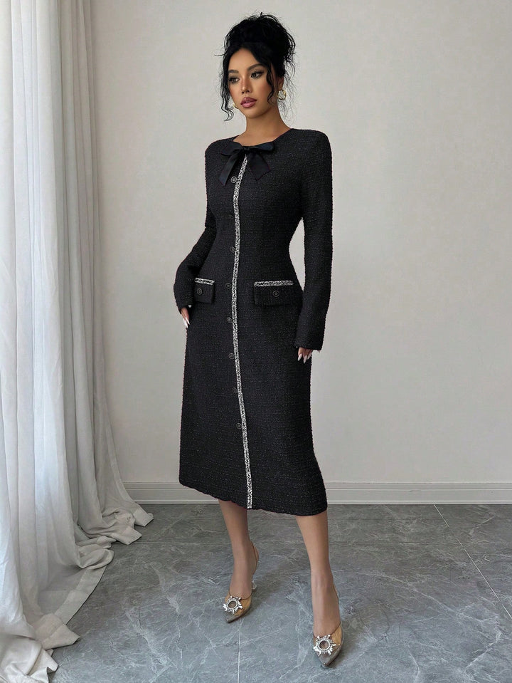Rochie midi SHEIN, negru