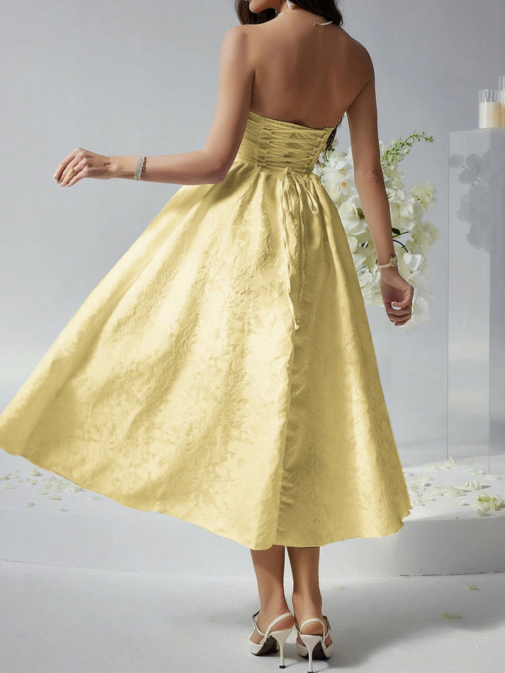 Rochie midi SHEIN, galben