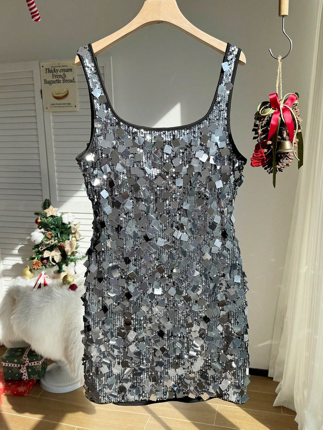 Rochie de ocazie SHEIN, argintiu