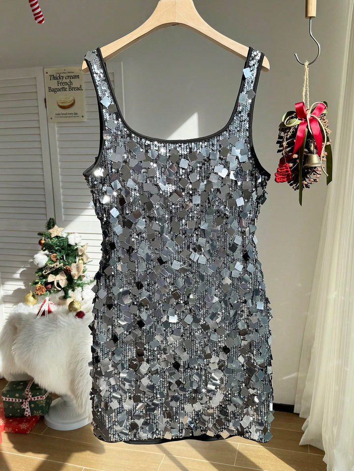 Rochie de ocazie SHEIN, argintiu