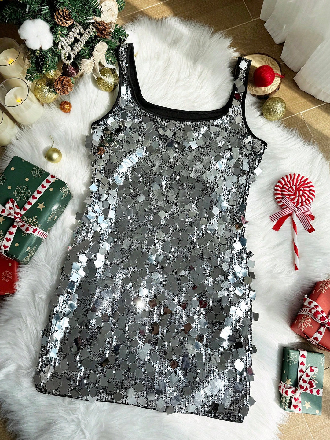 Rochie de ocazie SHEIN, argintiu