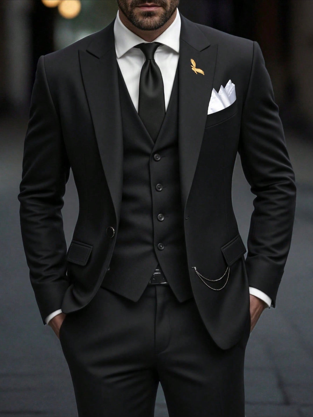 Sacou SHEIN, negru