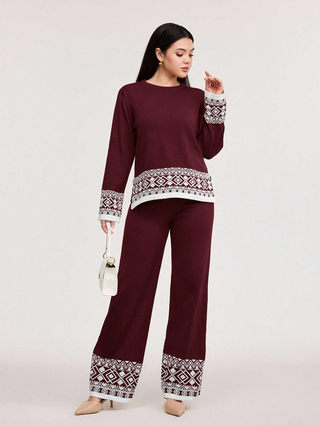 Compleu SHEIN, vișiniu