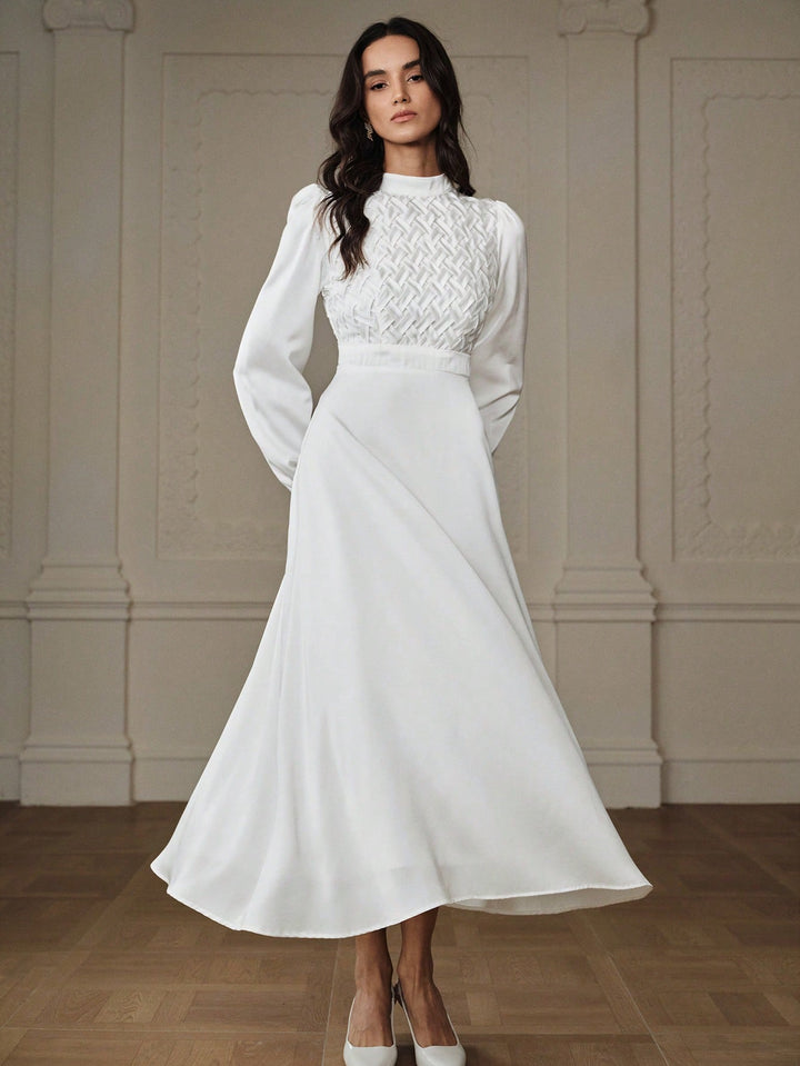 Rochie maxi SHEIN, alb