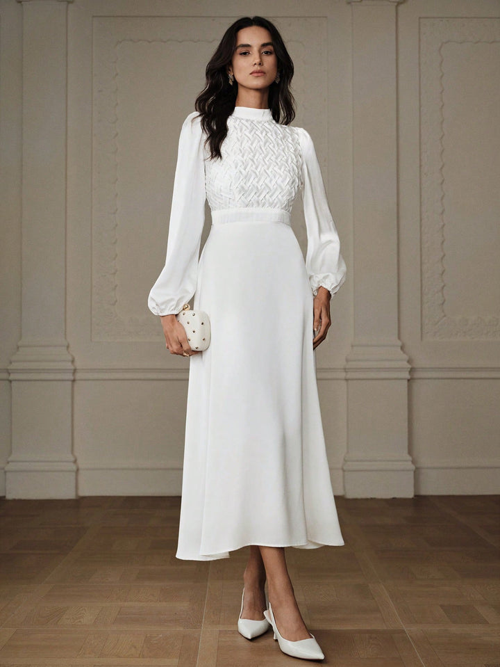 Rochie maxi SHEIN, alb
