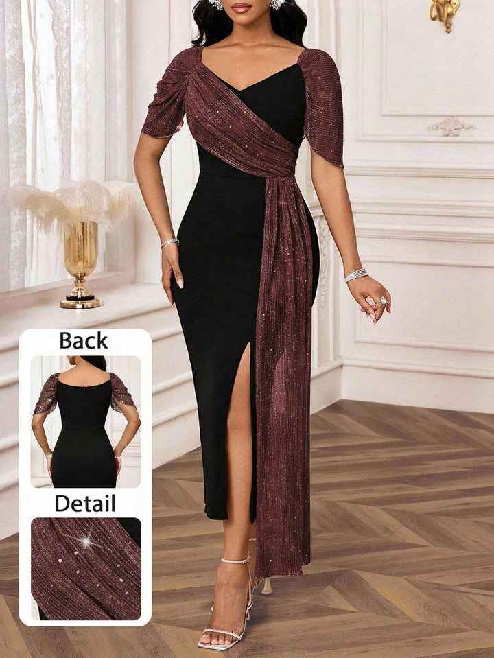 Rochie maxi SHEIN, mix culori