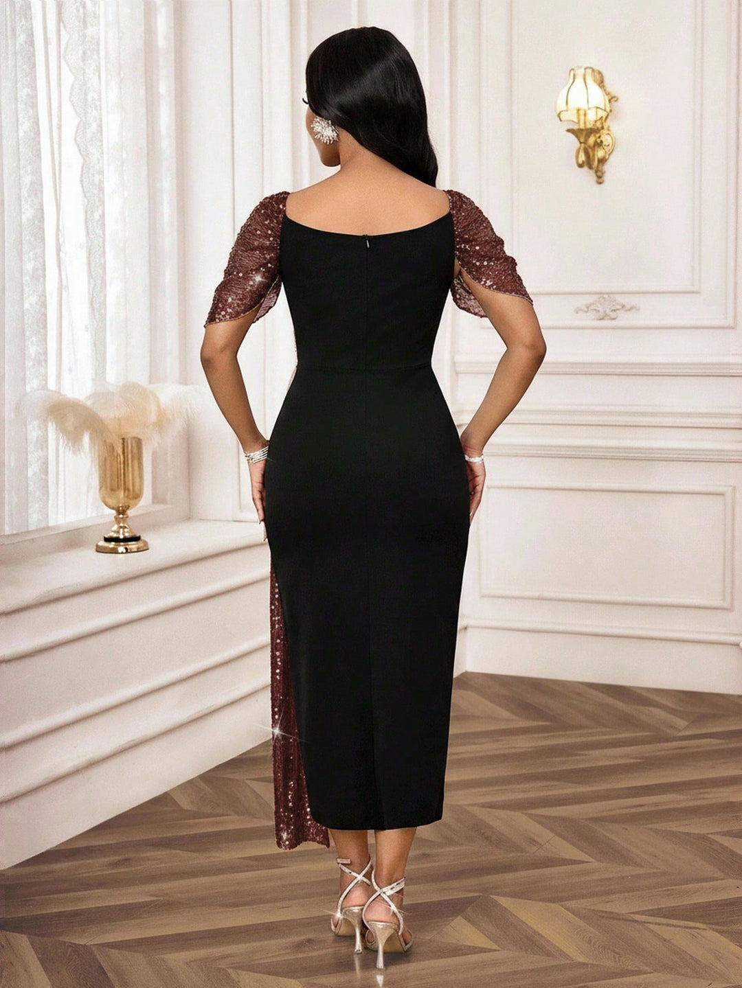 Rochie maxi SHEIN, mix culori