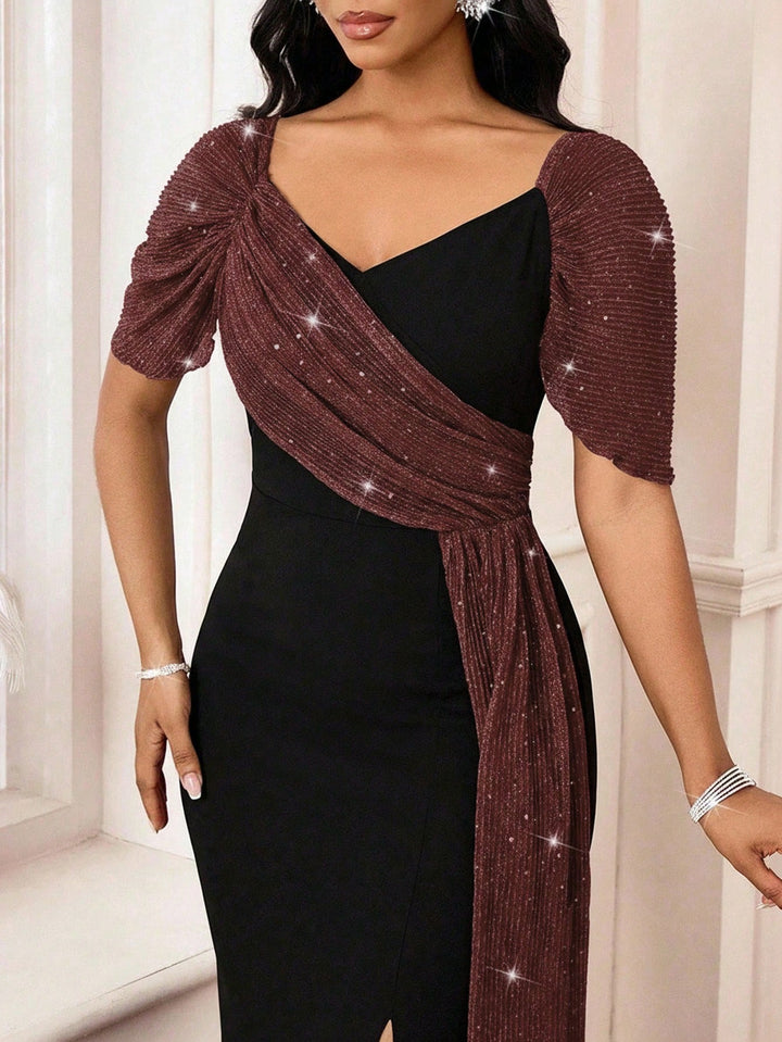 Rochie maxi SHEIN, mix culori