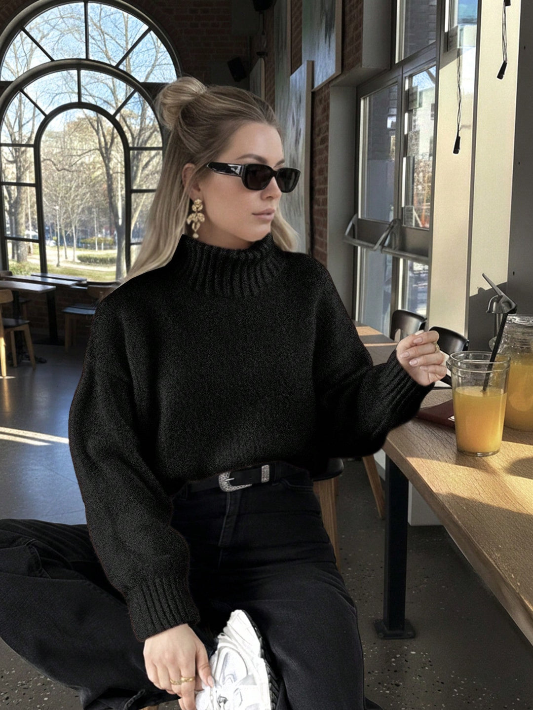 Pulover SHEIN, negru