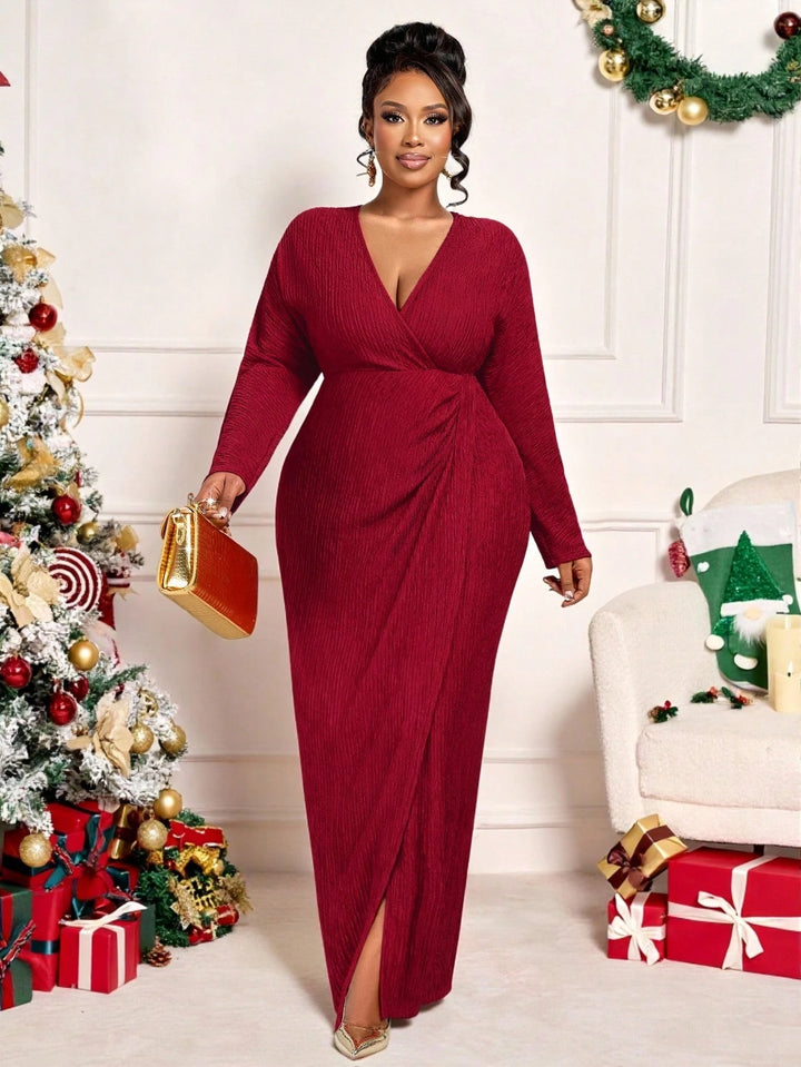 Rochie maxi SHEIN, vișiniu