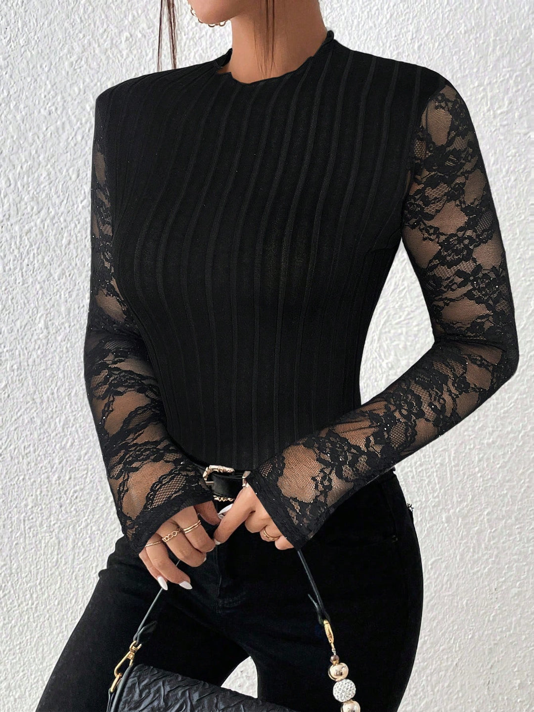 SHEIN blúz, fekete