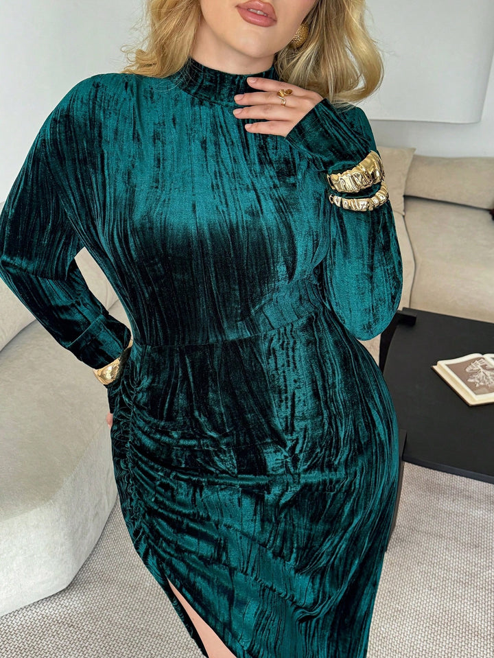 Rochie midi SHEIN, verde