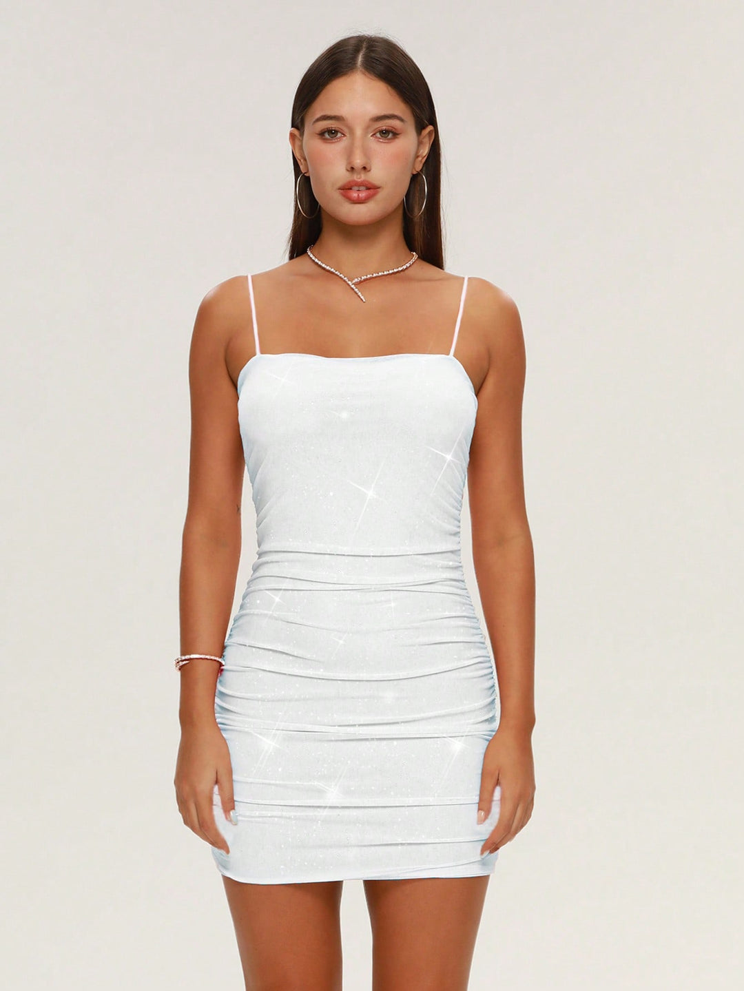 Rochie mini SHEIN, alb