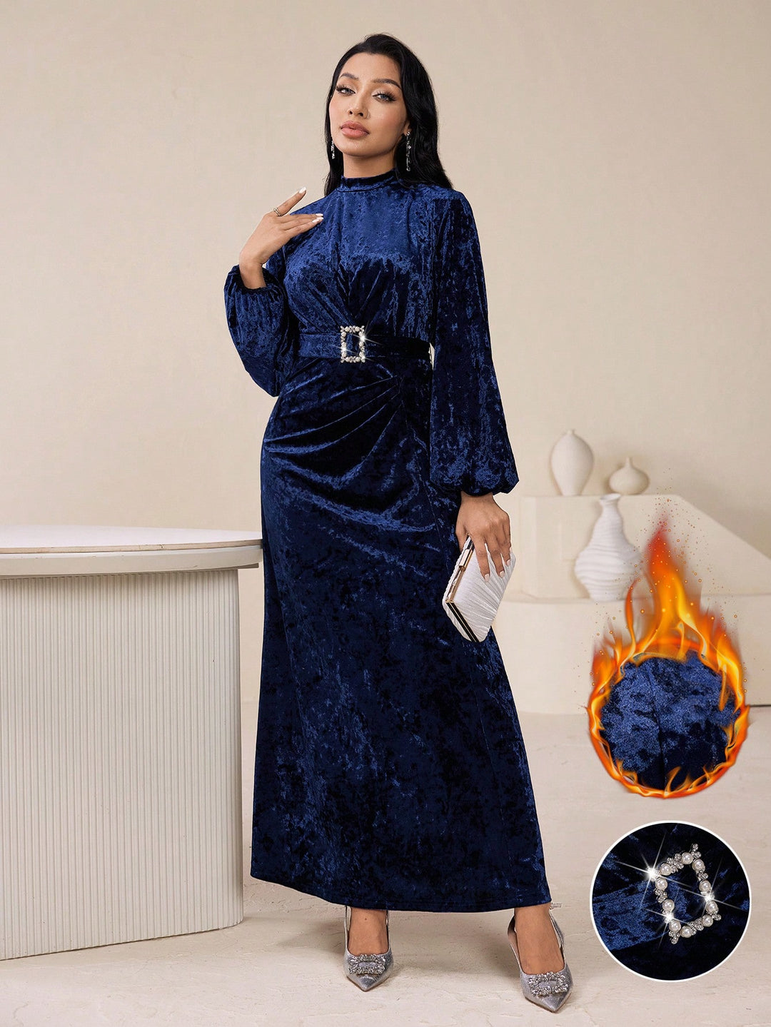 SHEIN Maxi Dress, Blue