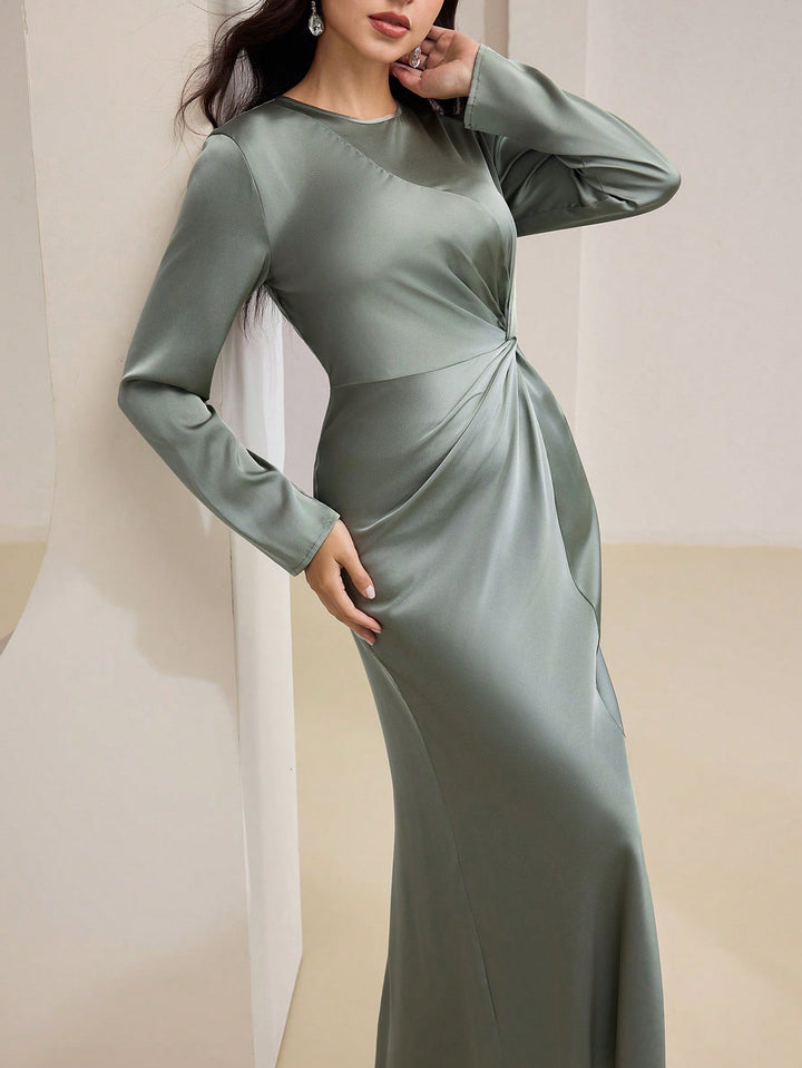 Rochie maxi SHEIN, verde