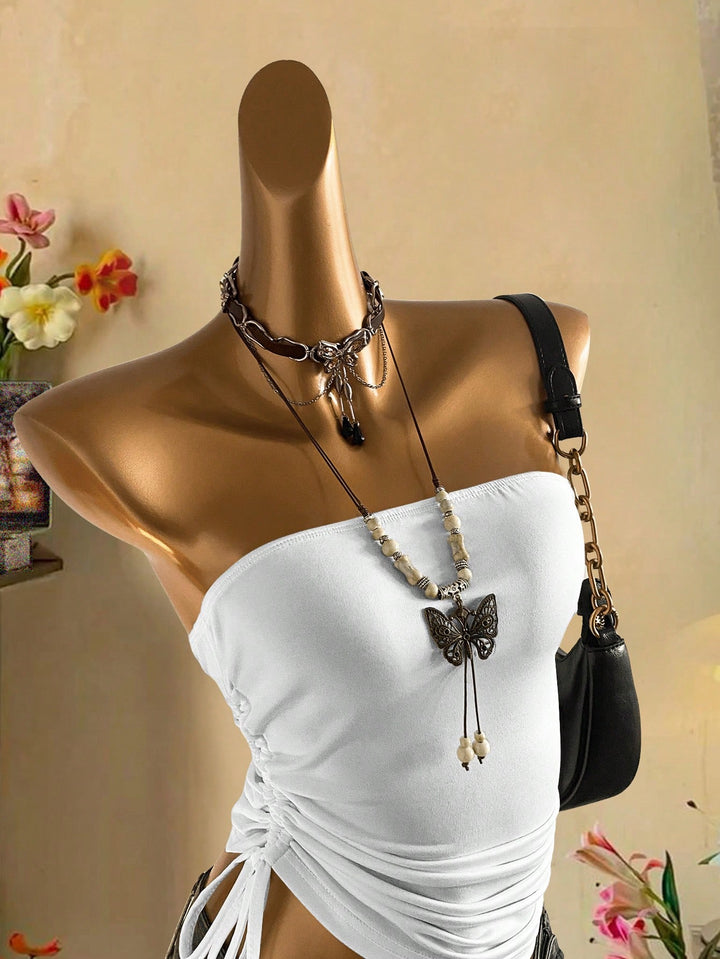 Top SHEIN, alb