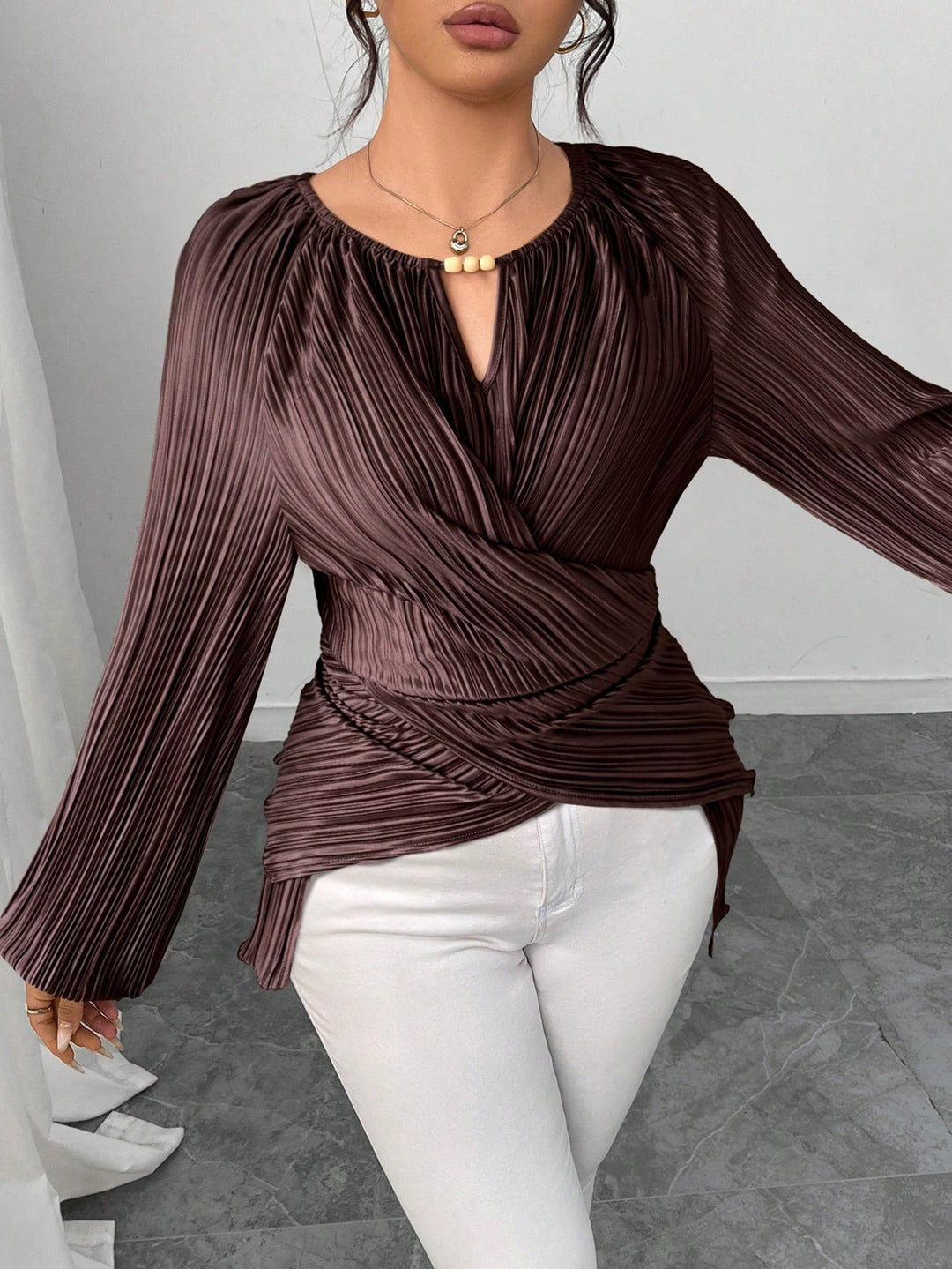 Bluza SHEIN, maro