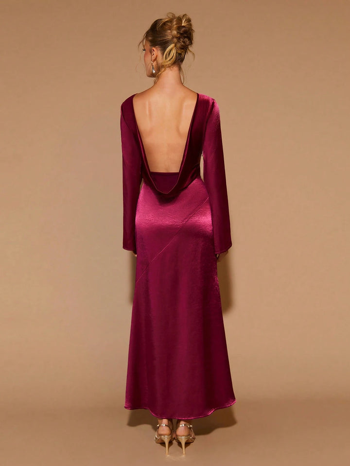 Rochie maxi Shein, vișniu
