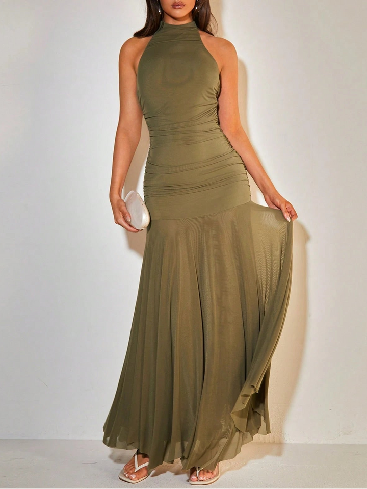 Rochie maxi SHEIN, verde