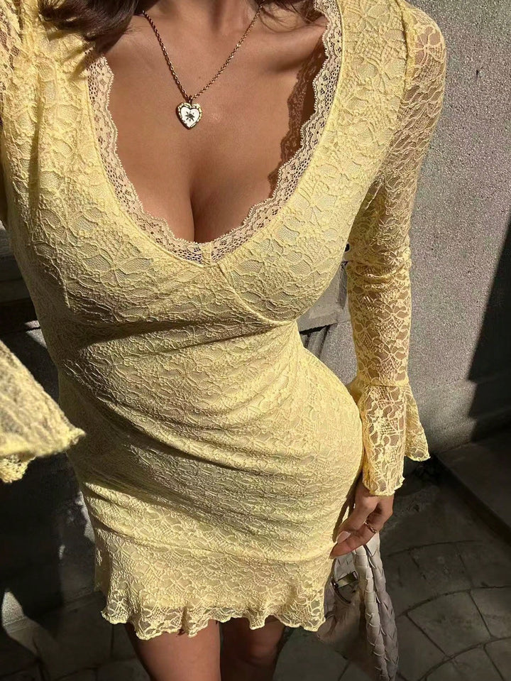 Rochie scurtă SHEIN, galben