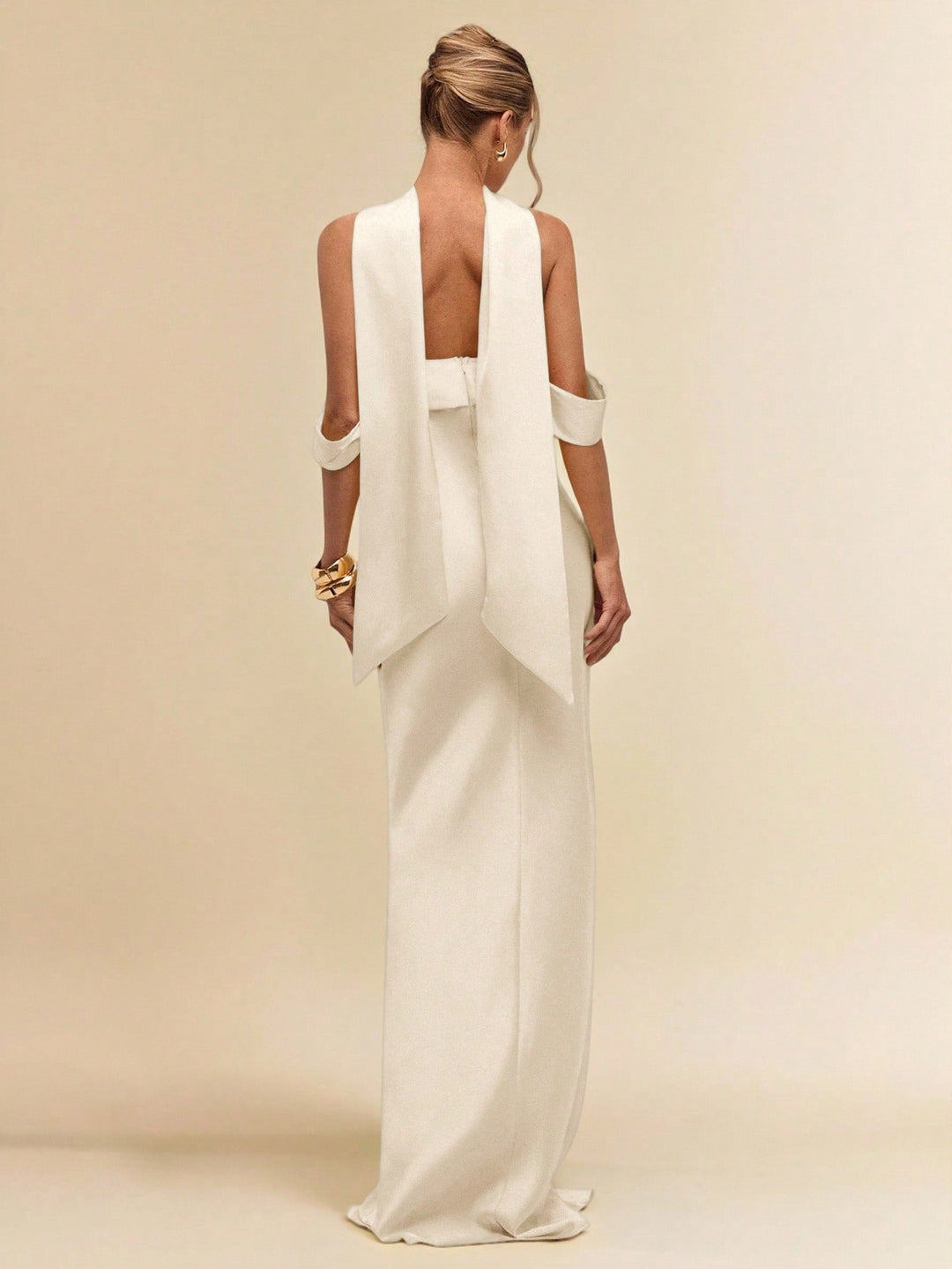 Rochie maxi SHEIN, bej