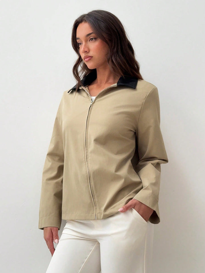 Palton SHEIN, verde