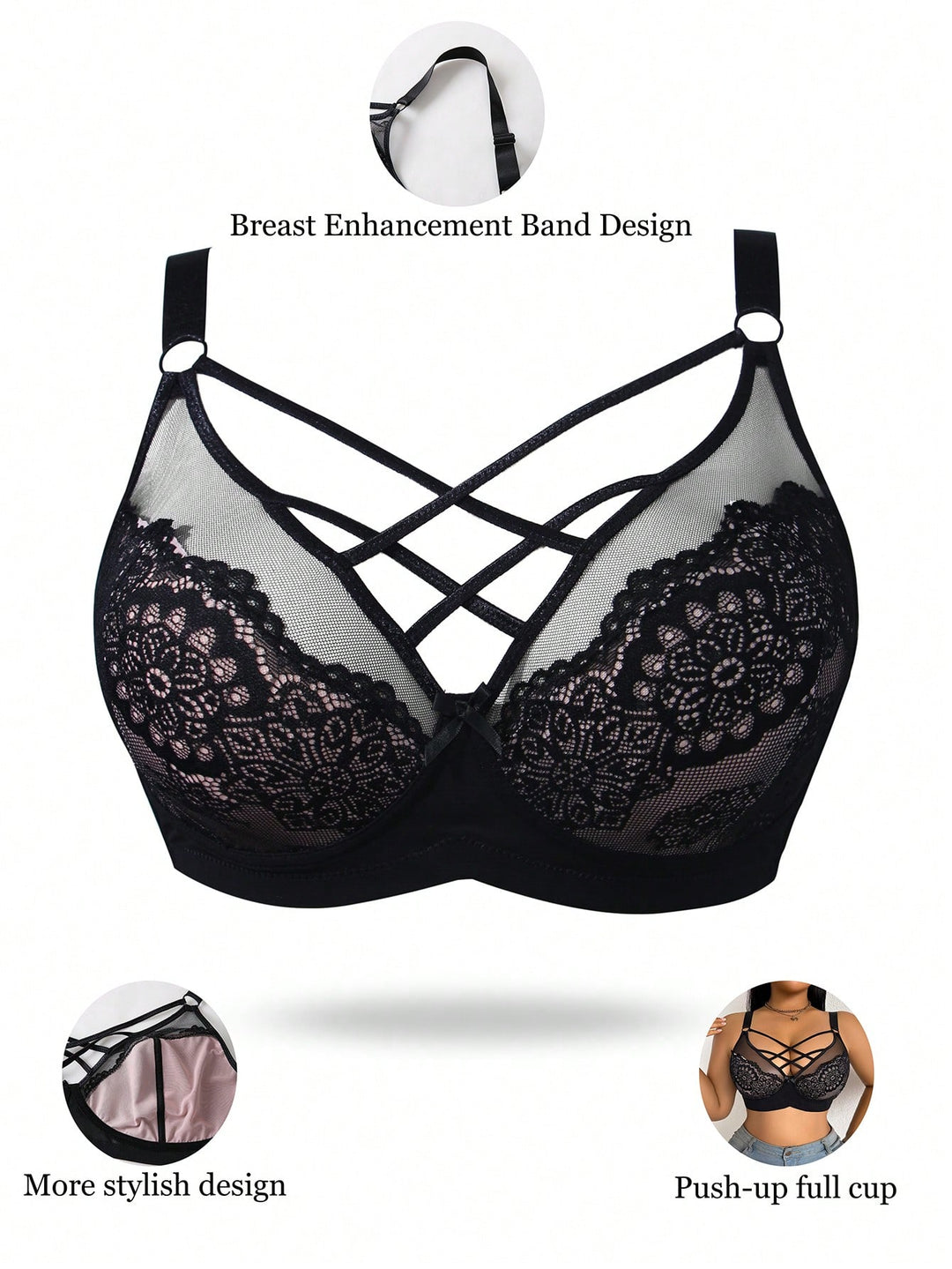 Sutien SHEIN, negru