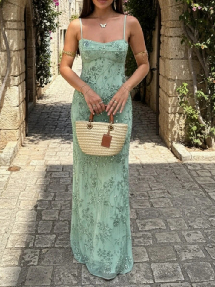 Rochie maxi Shein, verde