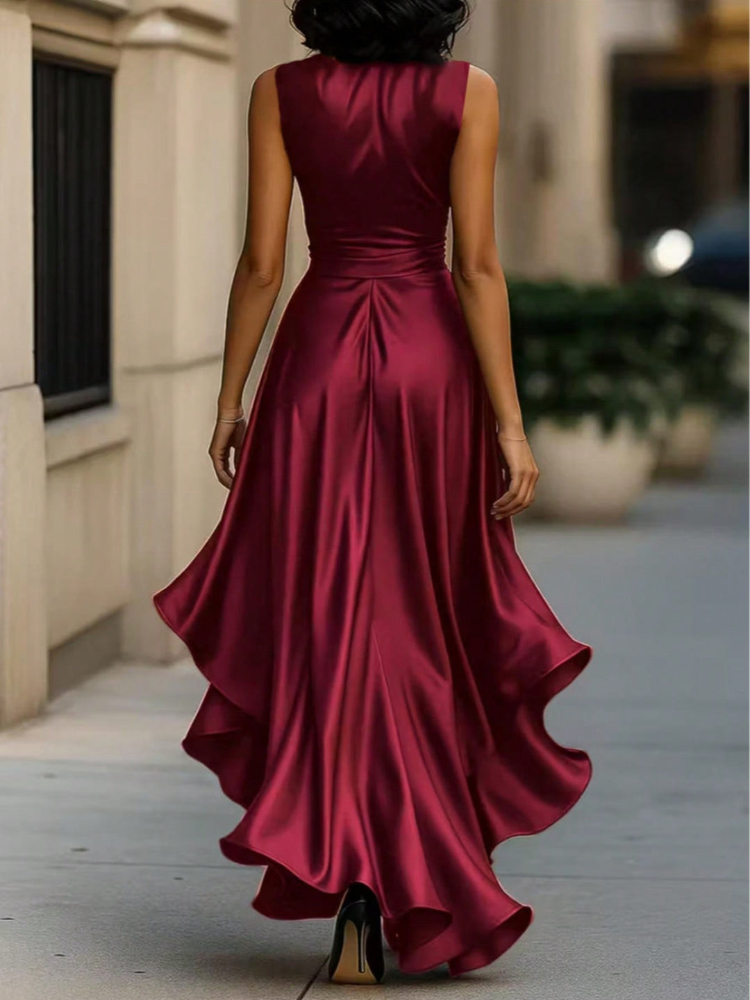 SHEIN maxi ruha, piros