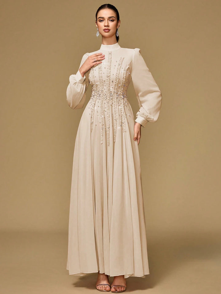 Rochie de ocazie SHEIN, crem