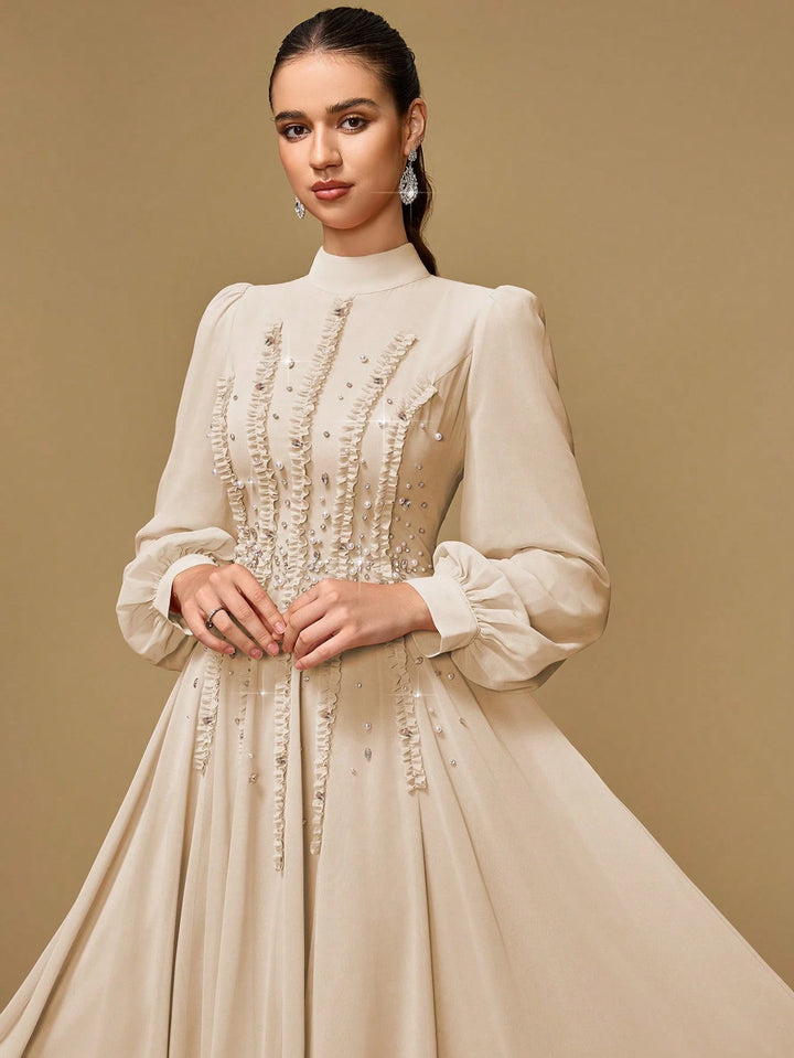 Rochie de ocazie SHEIN, crem