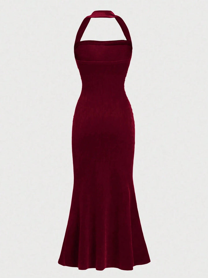 Rochie maxi SHEIN, vișiniu