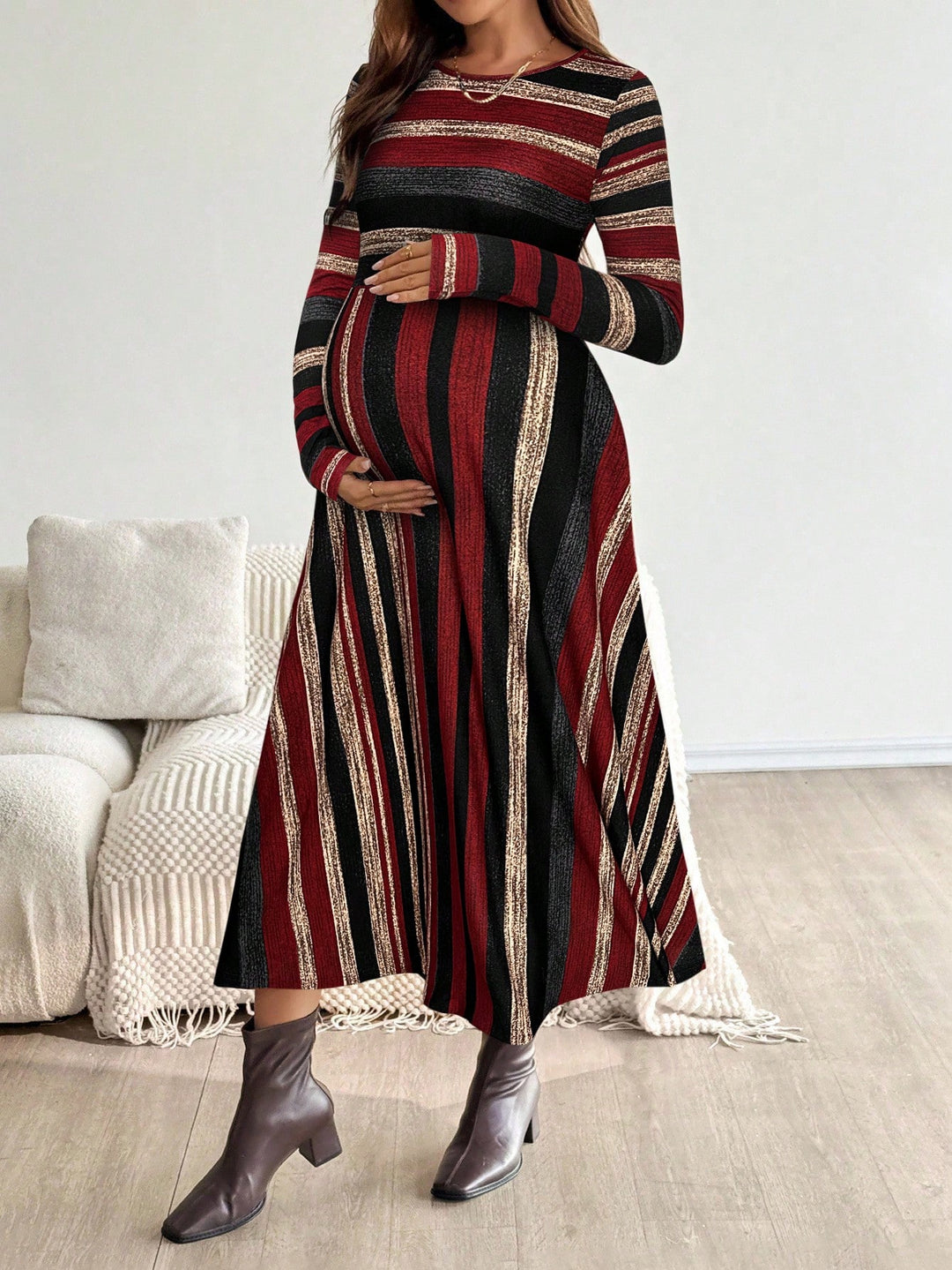 Rochie maxi SHEIN, mix culori