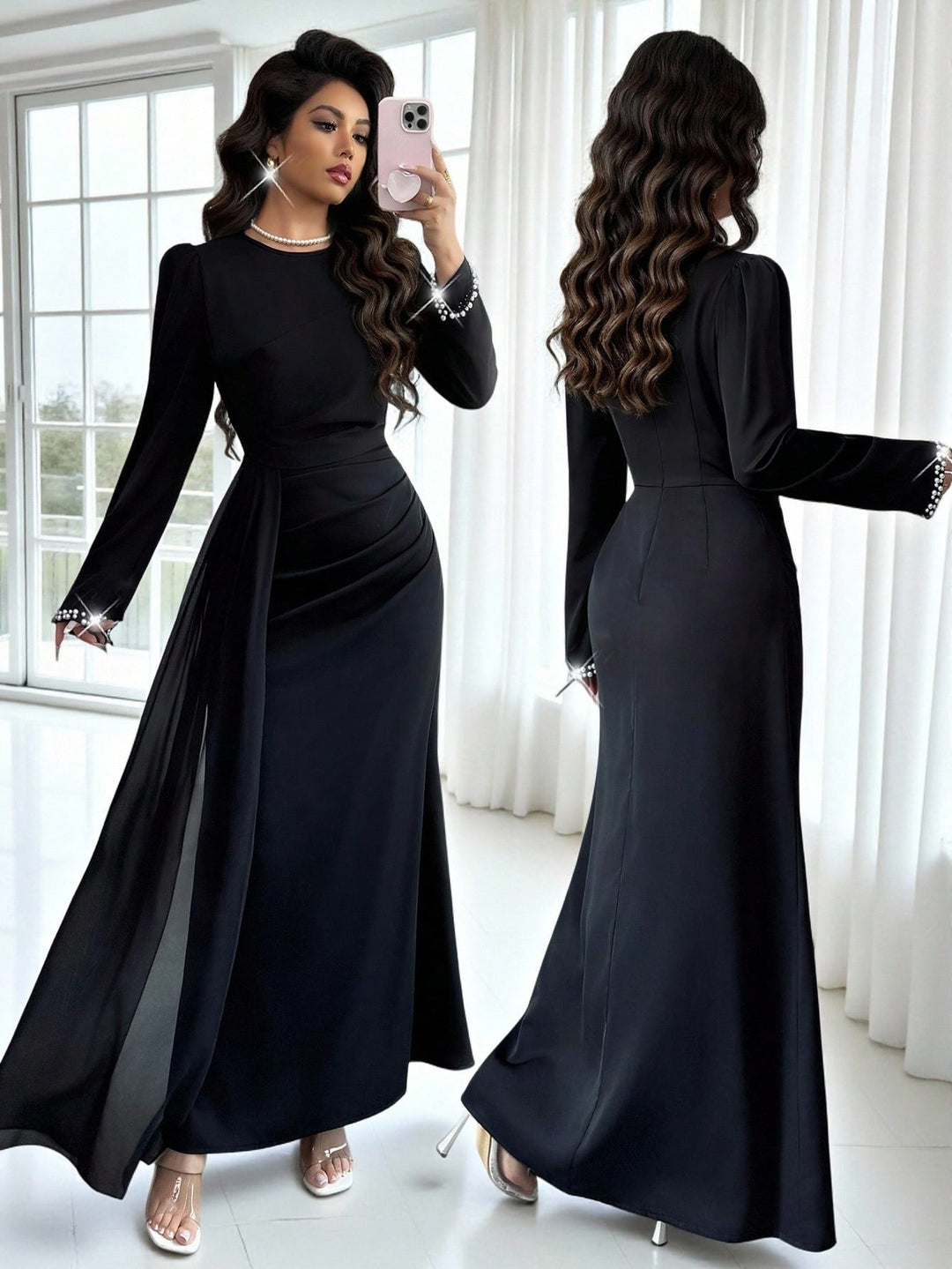 Rochie maxi SHEIN, negru